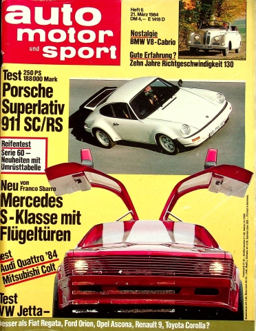 Deckblatt Auto Motor und Sport (06/1984)